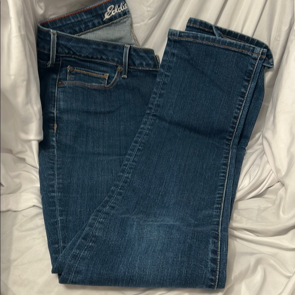 Eddie Bauer Women's Dark Blue Straight Leg Jeans